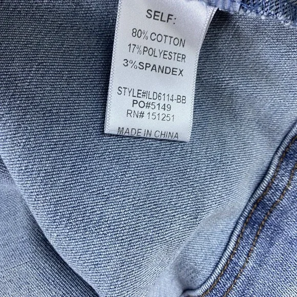 Baltic Born Sailor Mini Dress Women Sz 1X Denim Cotton Blend - Picture 6 of 11